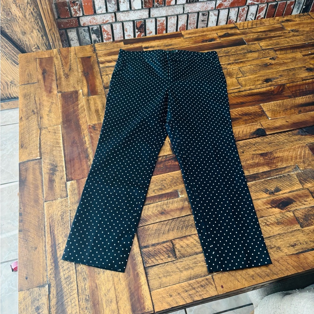 Ralph Lauren Black and White Polka Dot Pants